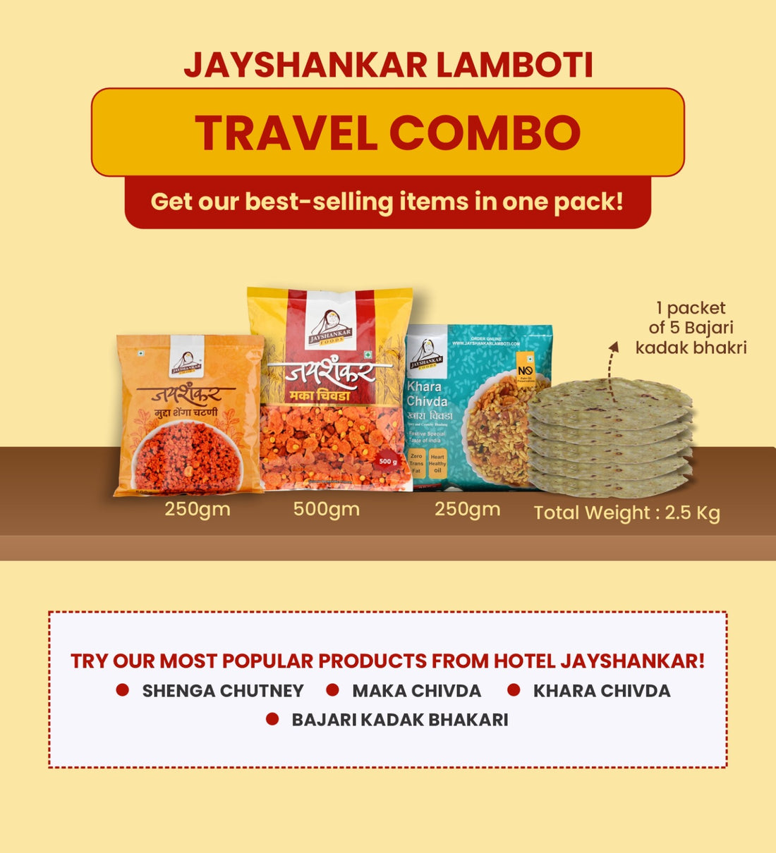 Hotel Jayshankar Travel Combo Pack